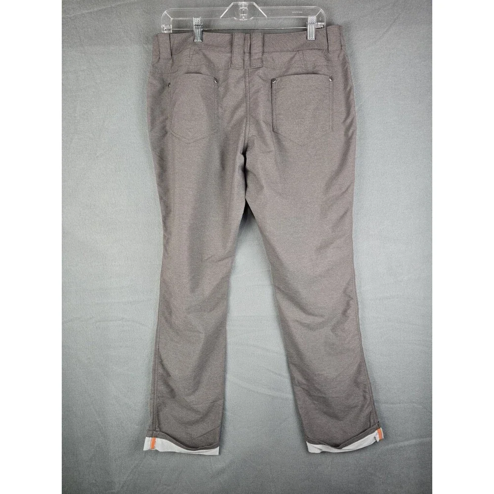 Nike Dri-FIT Golf Pants Women 12 Gray Slim Fit Stretch Athletic Performance Wear